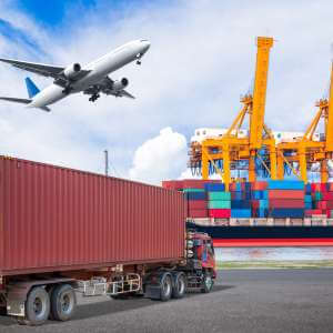 Sea and land transportation time