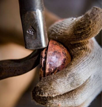 Copper forging