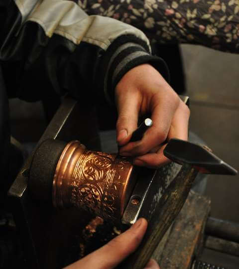 handmade copper crafts manufacturering 4