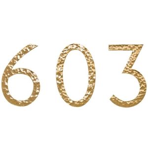 Brass digital door sign