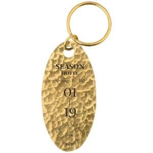 Brass sign key ring