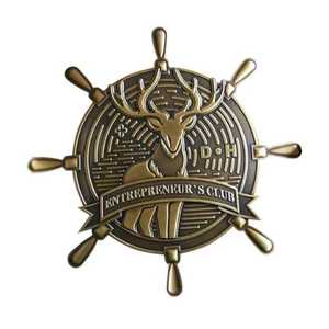 Vintage brass medal